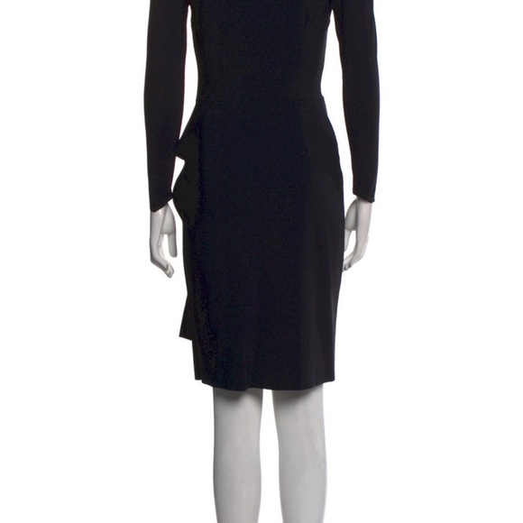 La Petite Robe di Chiara Boni Bateau Neckline Mini Dress Black Size S/4 - Picture 3 of 3